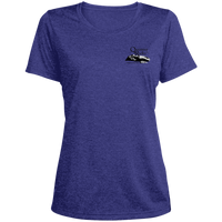 LST360 Ladies' Heather Scoop Neck Performance Tee